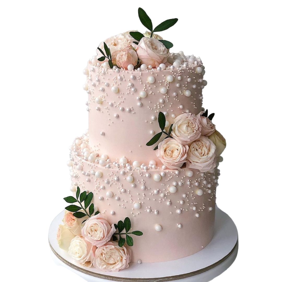 Торт Свадебный с цветами-26 с доставкой по Москве | Пироженка.рф